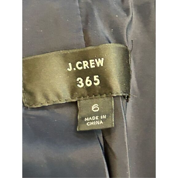 J. Crew 365 Velvet Shawl Lapel Open Front Blazer Jacket Black Women’s Size 6 - Picture 4 of 5